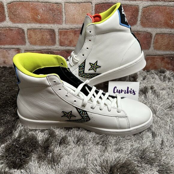 Converse Pro Leather High Top Peace & Unity US Women's 10-Men's 8.5 172187c NEW - Picture 5 of 13